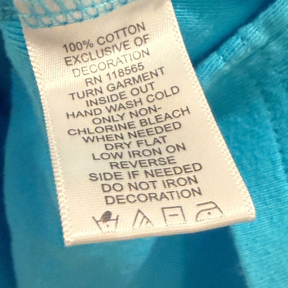 Quacker Factory Turquoise Tunic with Ruffle Trim - Picture 4 of 4